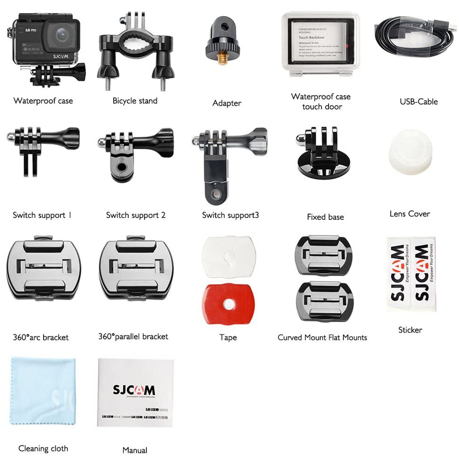 Buy SJCAM SJ8 Pro 4K and 12MP 60 FPS Waterproof Action Camera with Gyro Stabilization (Black ...